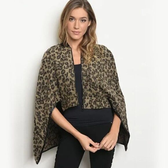 2/$30 Dance & Marvel Leopard Print Jacket - Picture 2 of 5